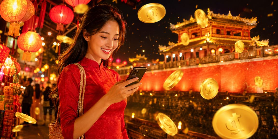 Chợ đêm sôi động mang không khí giải trí và cá cược tại Huế